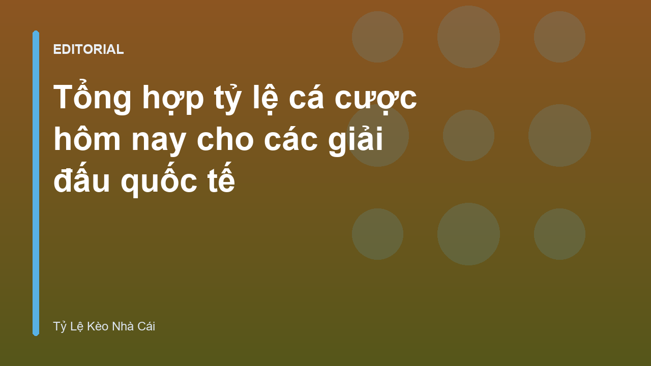 Bảng tỷ lệ cá cược bóng đá hôm nay